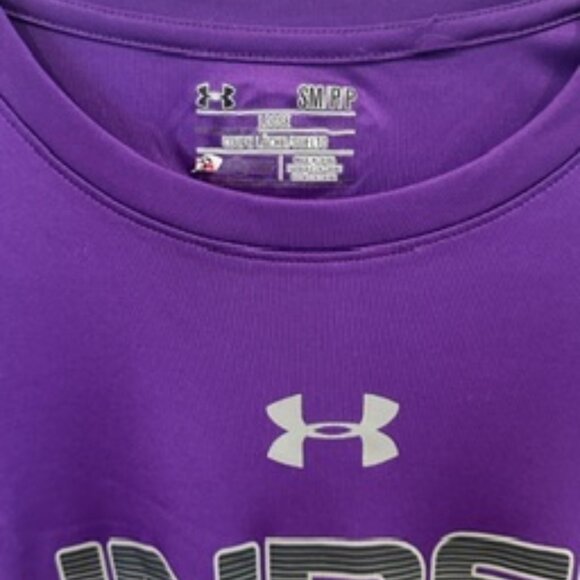 Under Armour Purple Performance Tee (Men's Small) - Picture 3 of 3